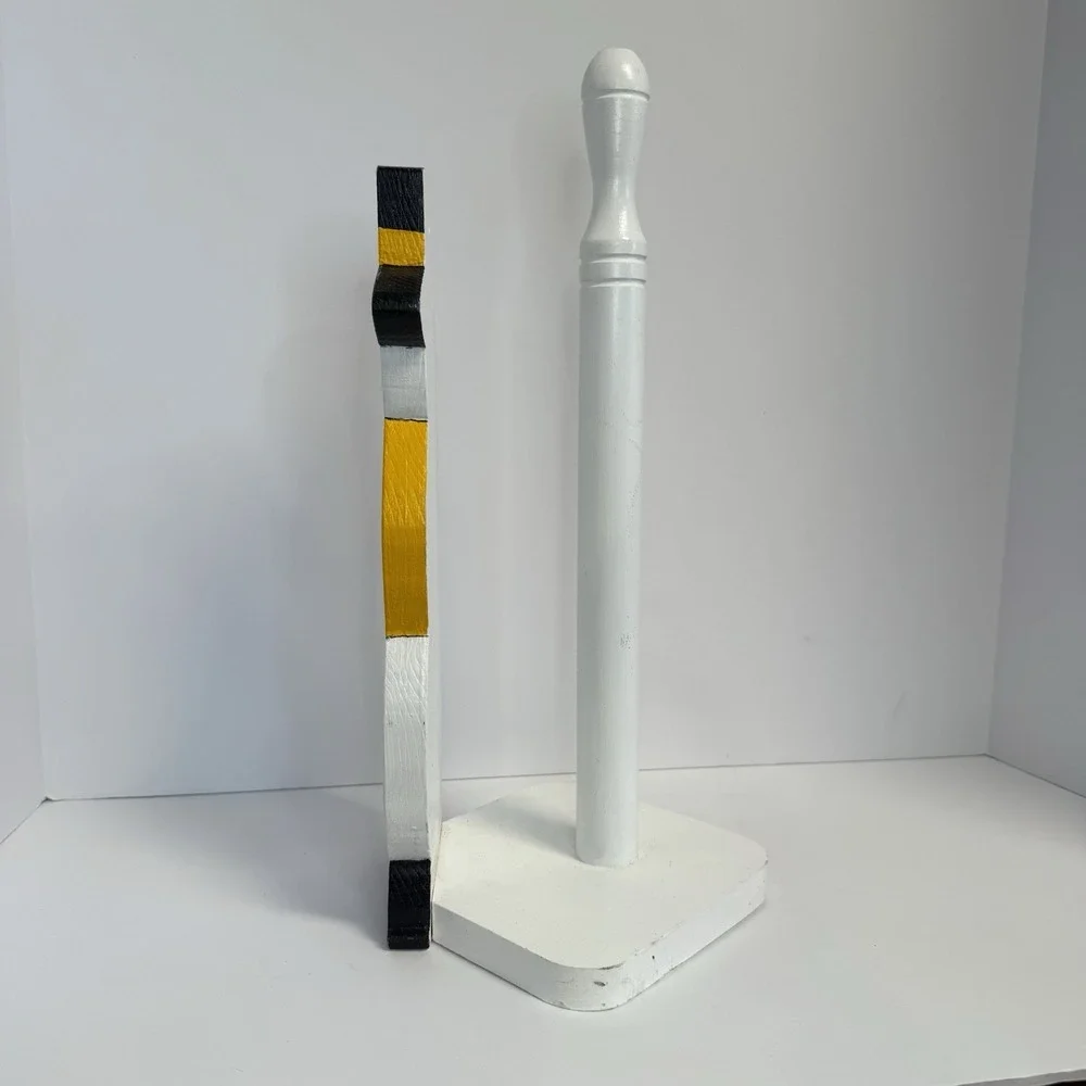 Snowman Paper Towel Holder Wooden Christmas‎ Decor